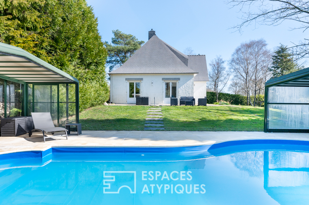 Confortable familiale et sa piscine