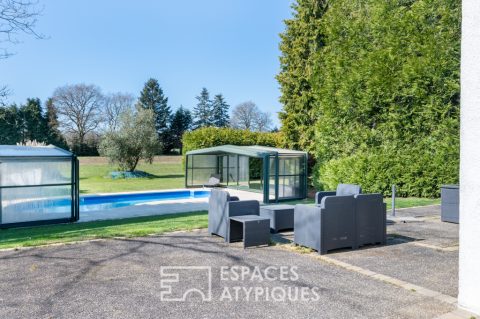 Confortable familiale et sa piscine