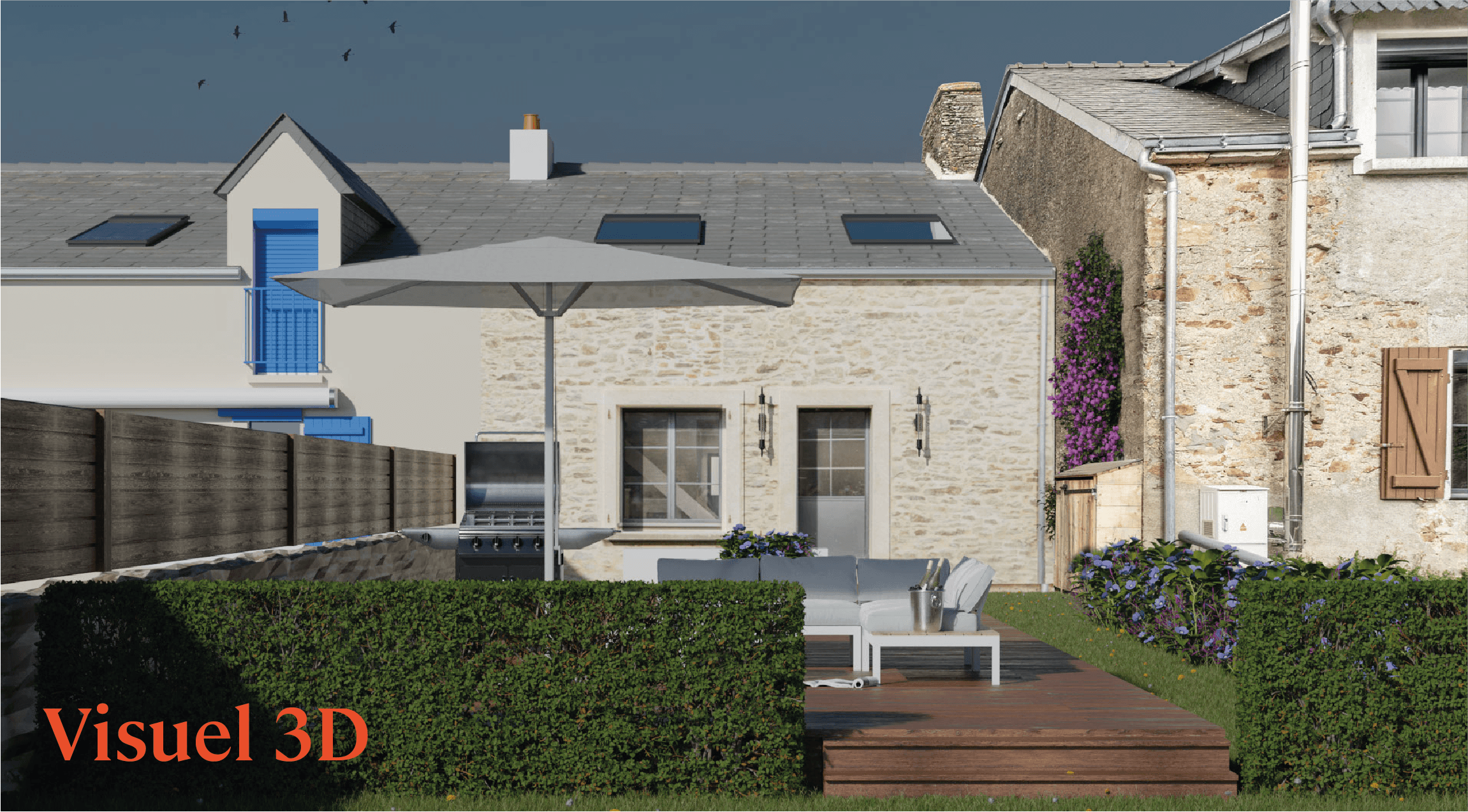 Maison de charme en pierre entièrement rénovée avec son espace extérieur