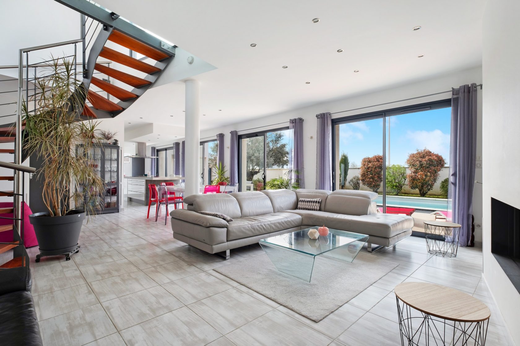 Maison d’architecte avec piscine