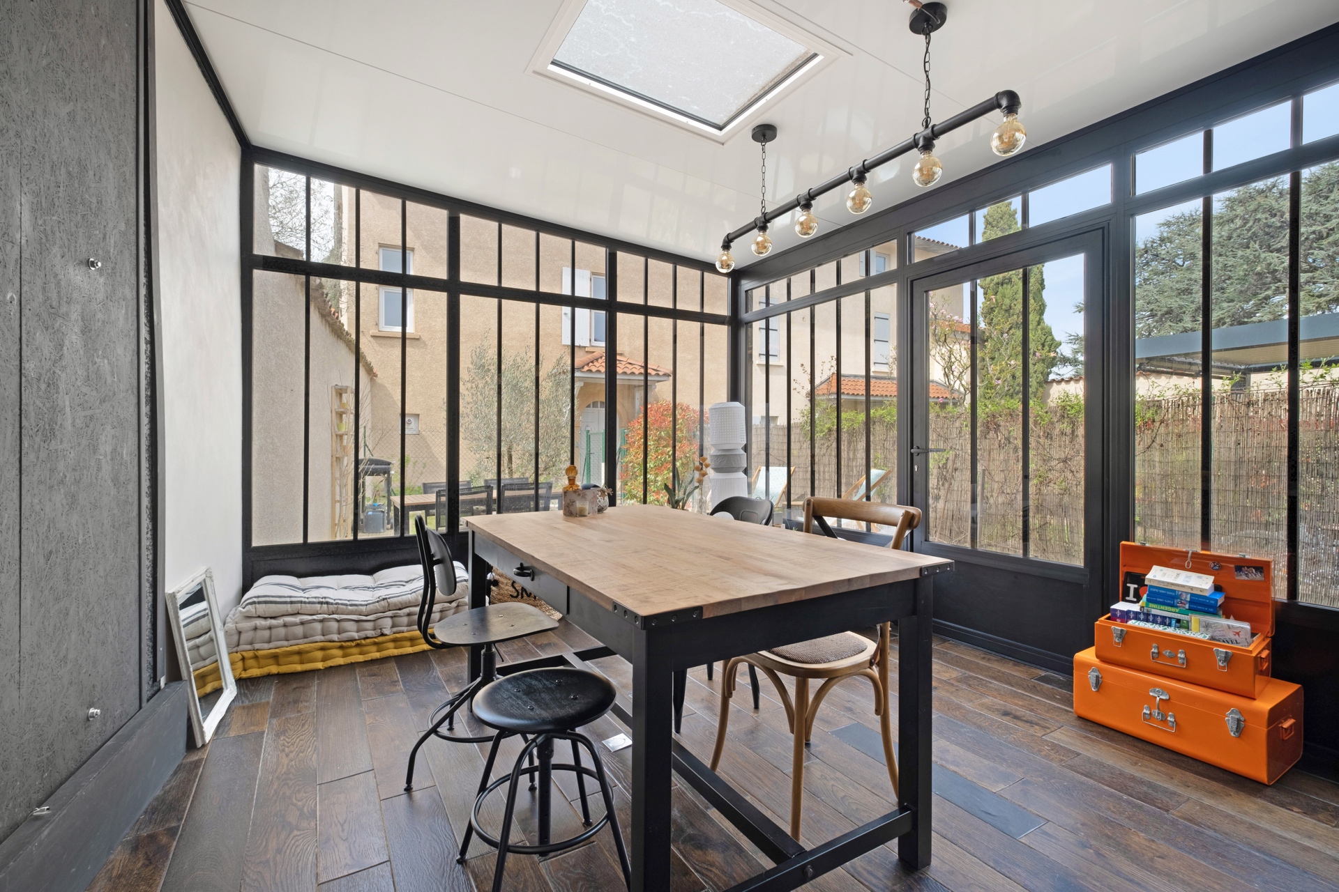 Loft with garden in an old farmhouse