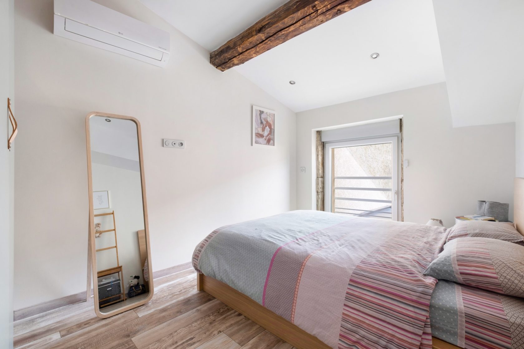 Loft with garden in an old farmhouse