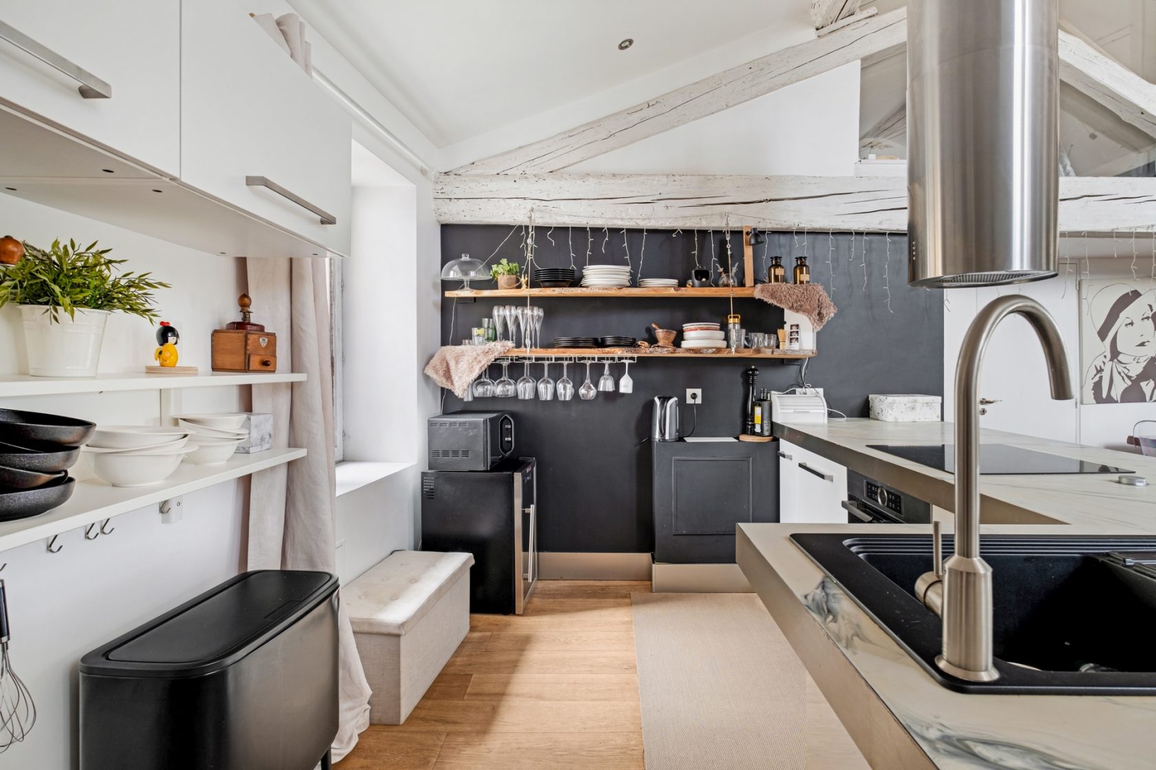 Duplex avec vue sur l’église en plein centre de Couzon