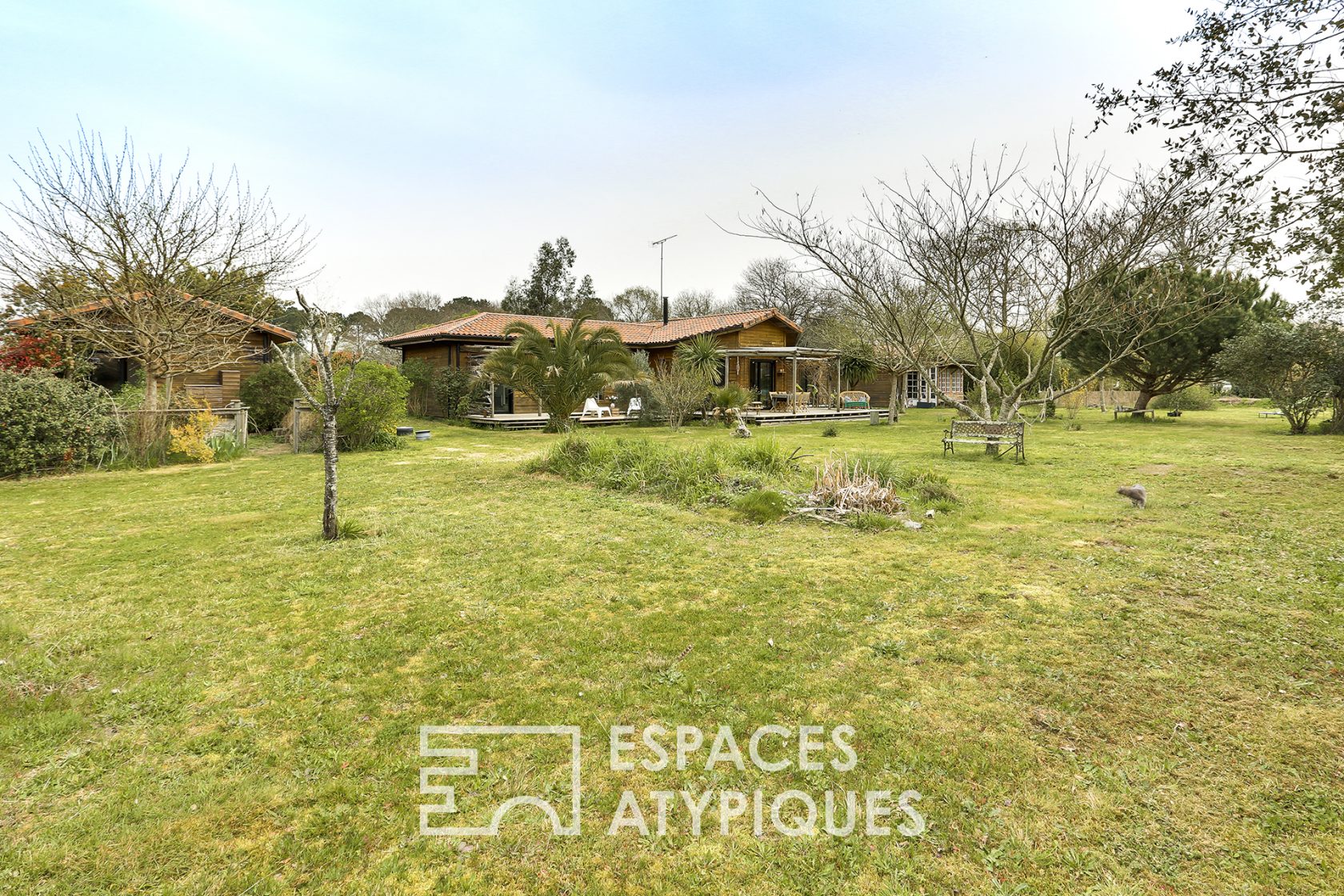 Maison en ossature bois au cadre bucolique