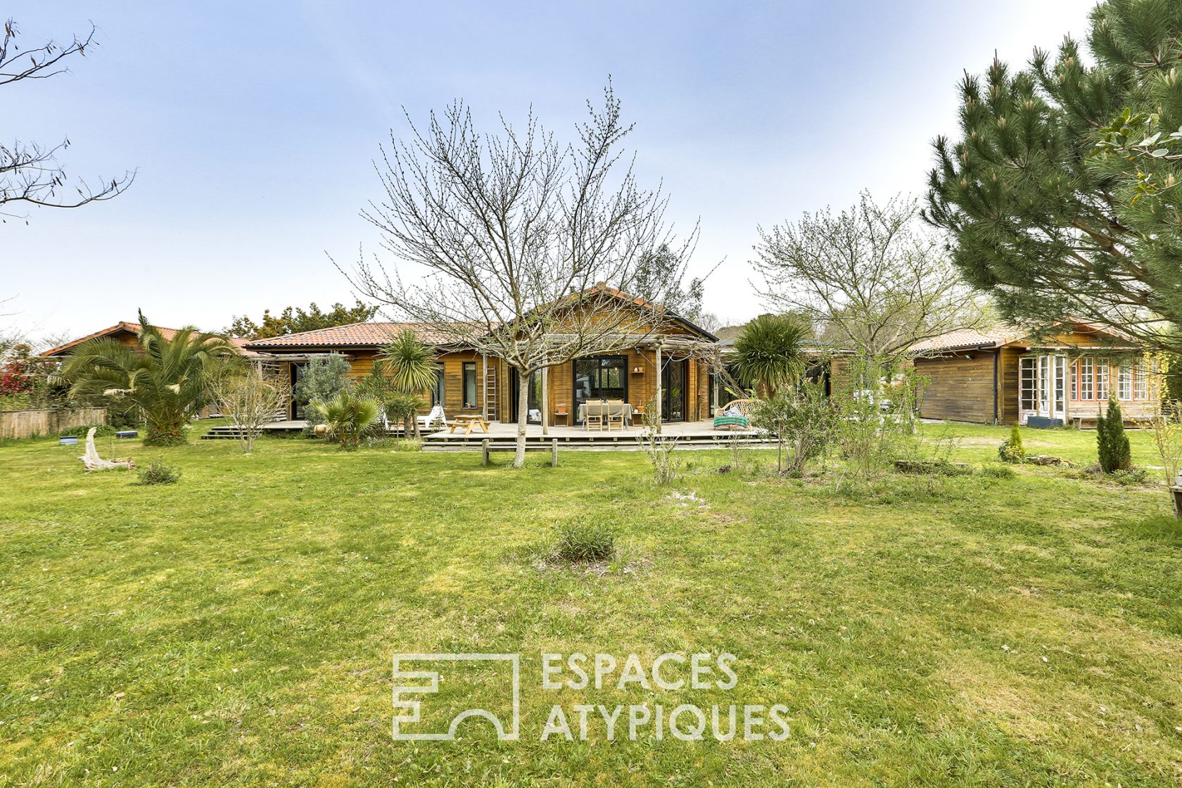 Maison en ossature bois au cadre bucolique