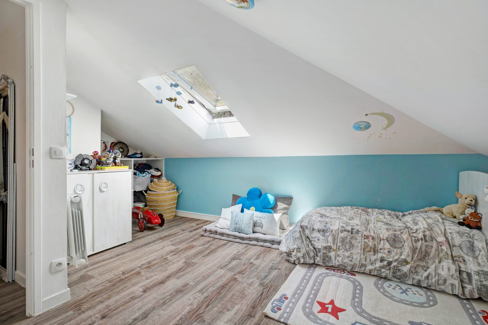 Duplex on the top floor in the heart of the point of the day