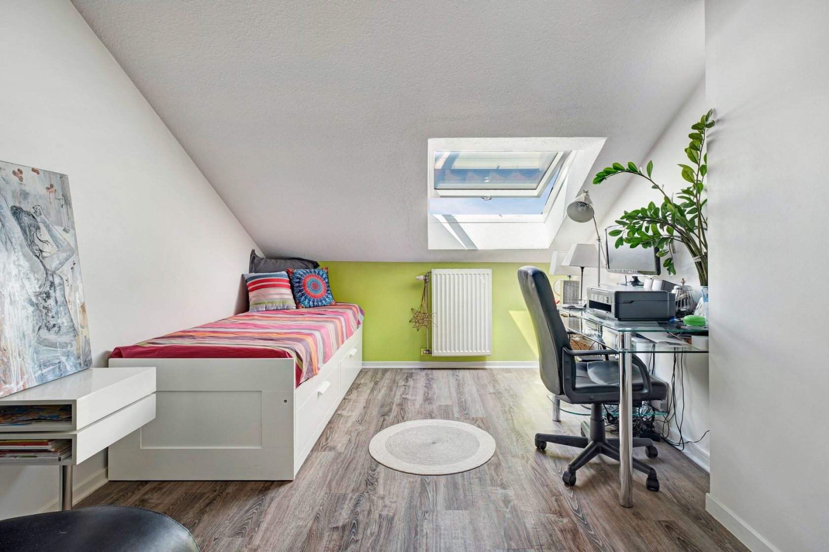 Duplex on the top floor in the heart of the point of the day