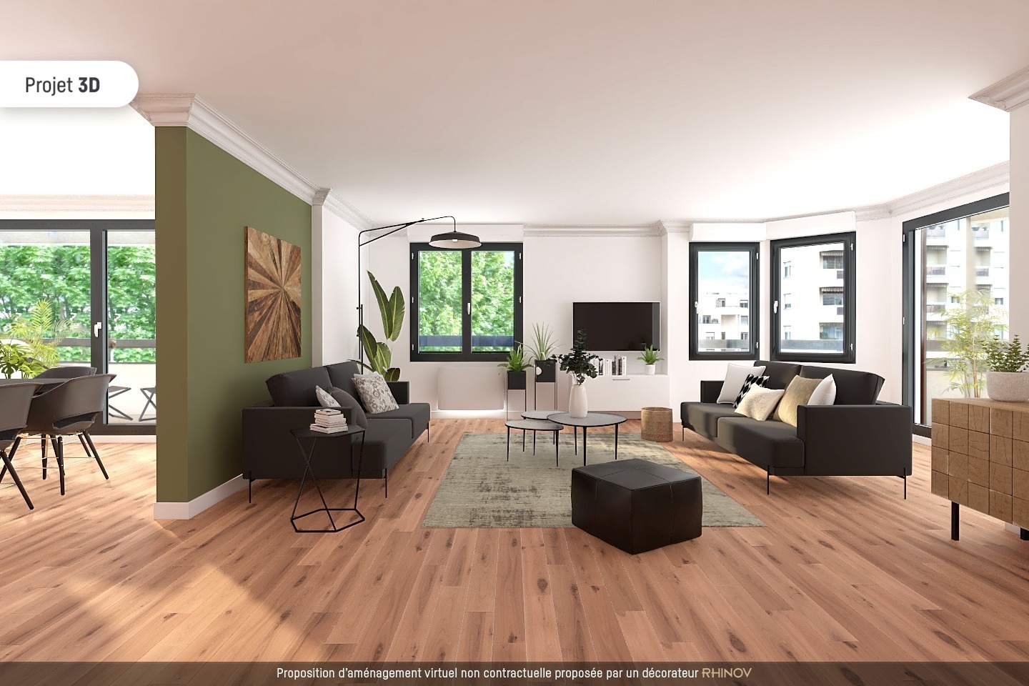 Renovated apartment with balcony
