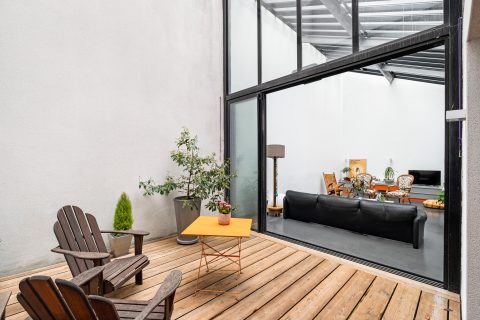 Loft house with patio