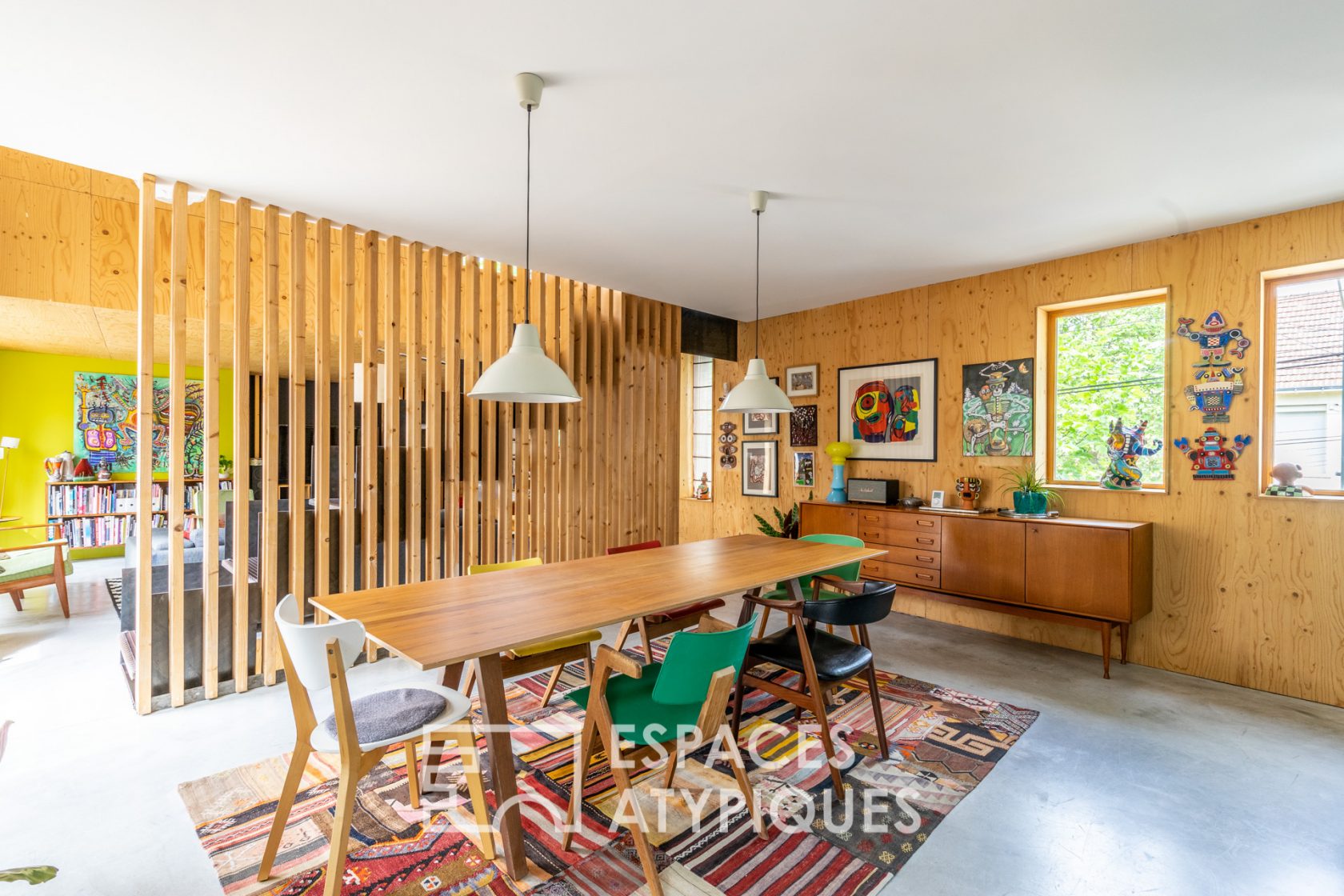 Maison d’architecte avec son atelier et son patio