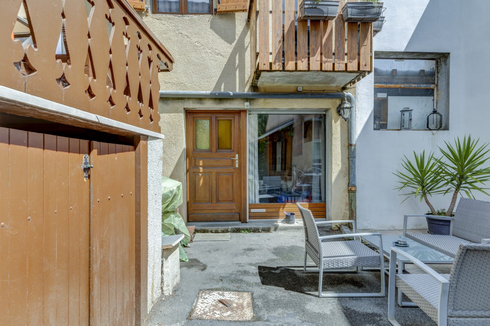 Village house with courtyard outbuilding