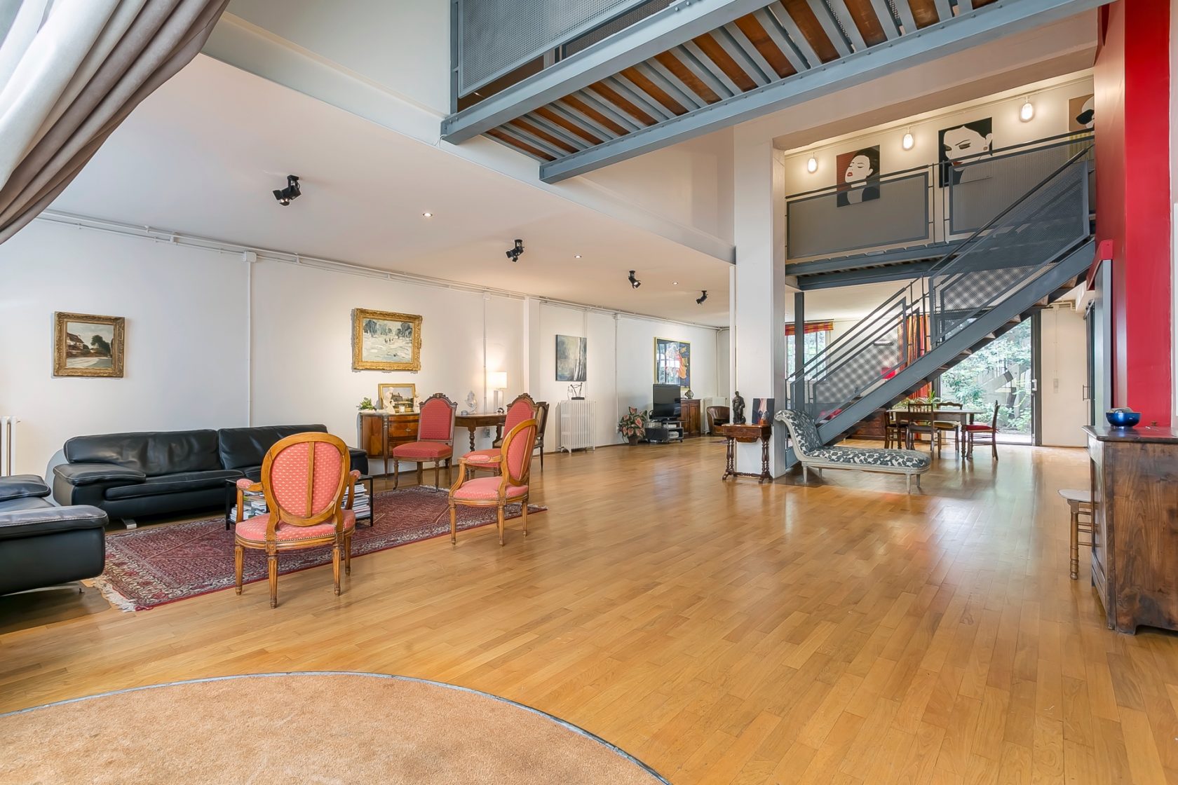 Loft avec extérieur dans une ancienne imprimerie