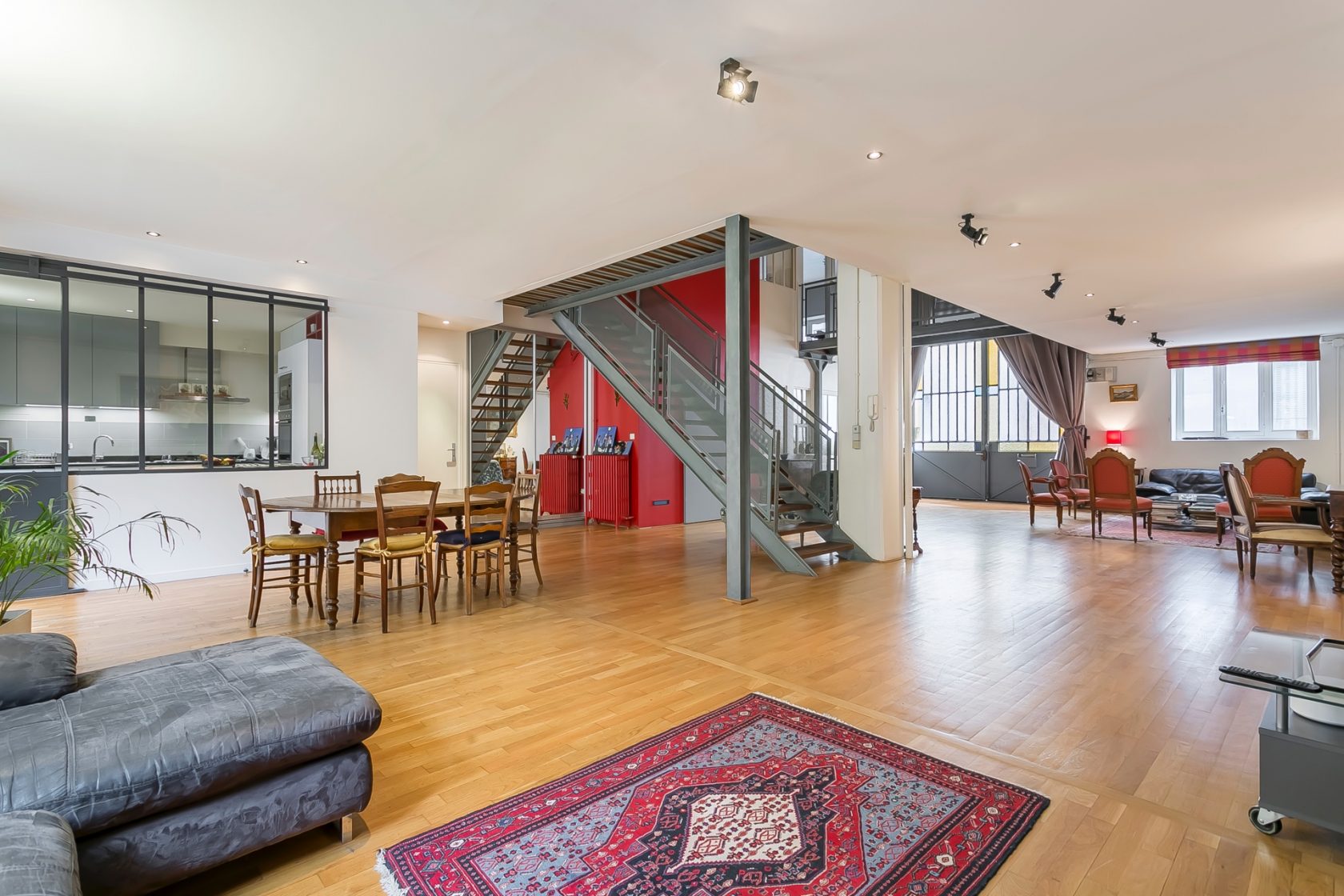 Loft avec extérieur dans une ancienne imprimerie