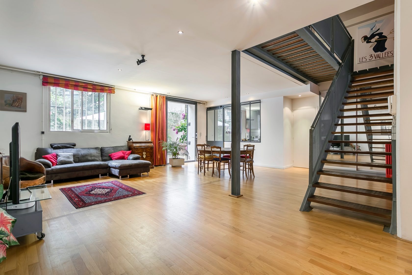 Loft avec extérieur dans une ancienne imprimerie