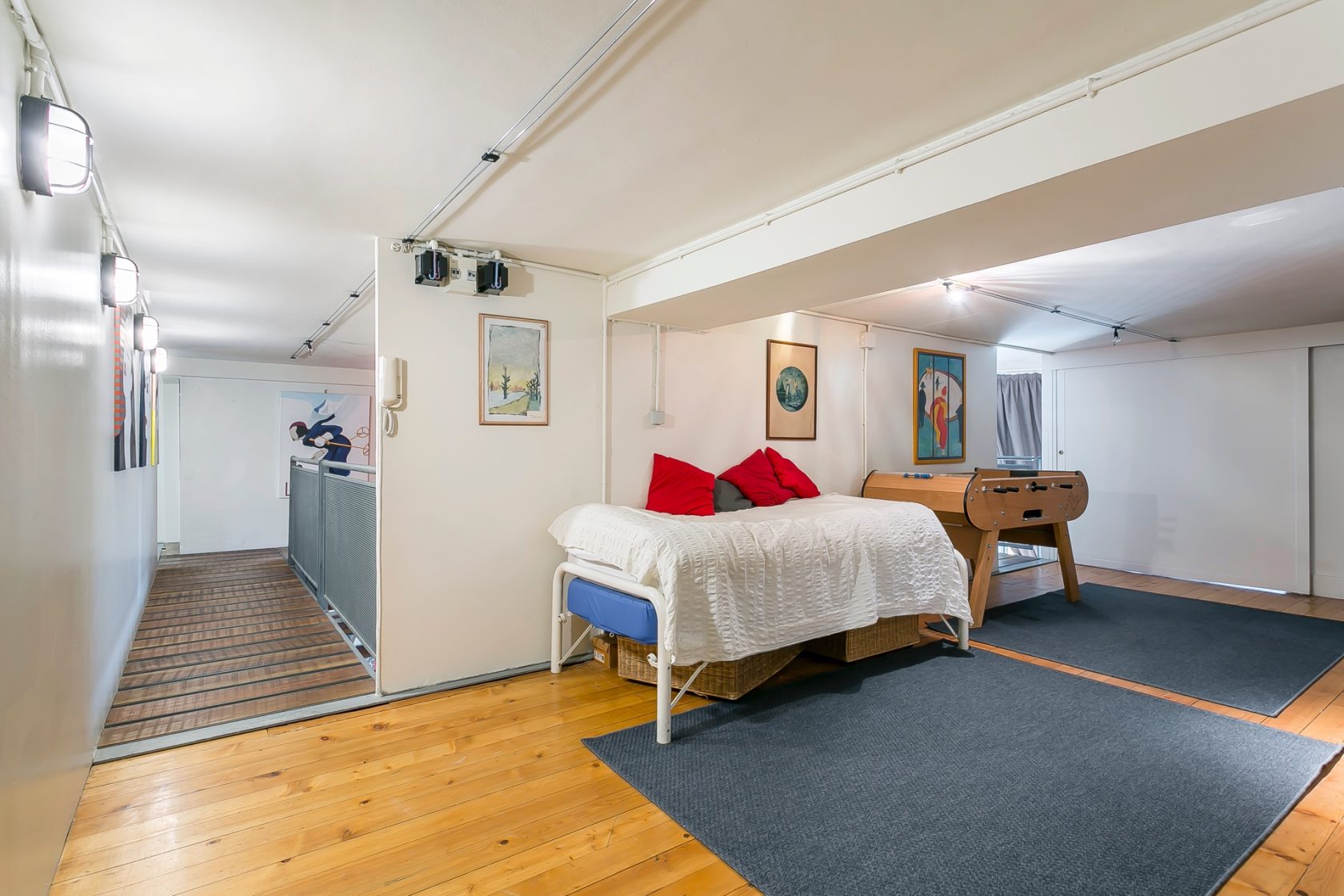 Loft avec extérieur dans une ancienne imprimerie