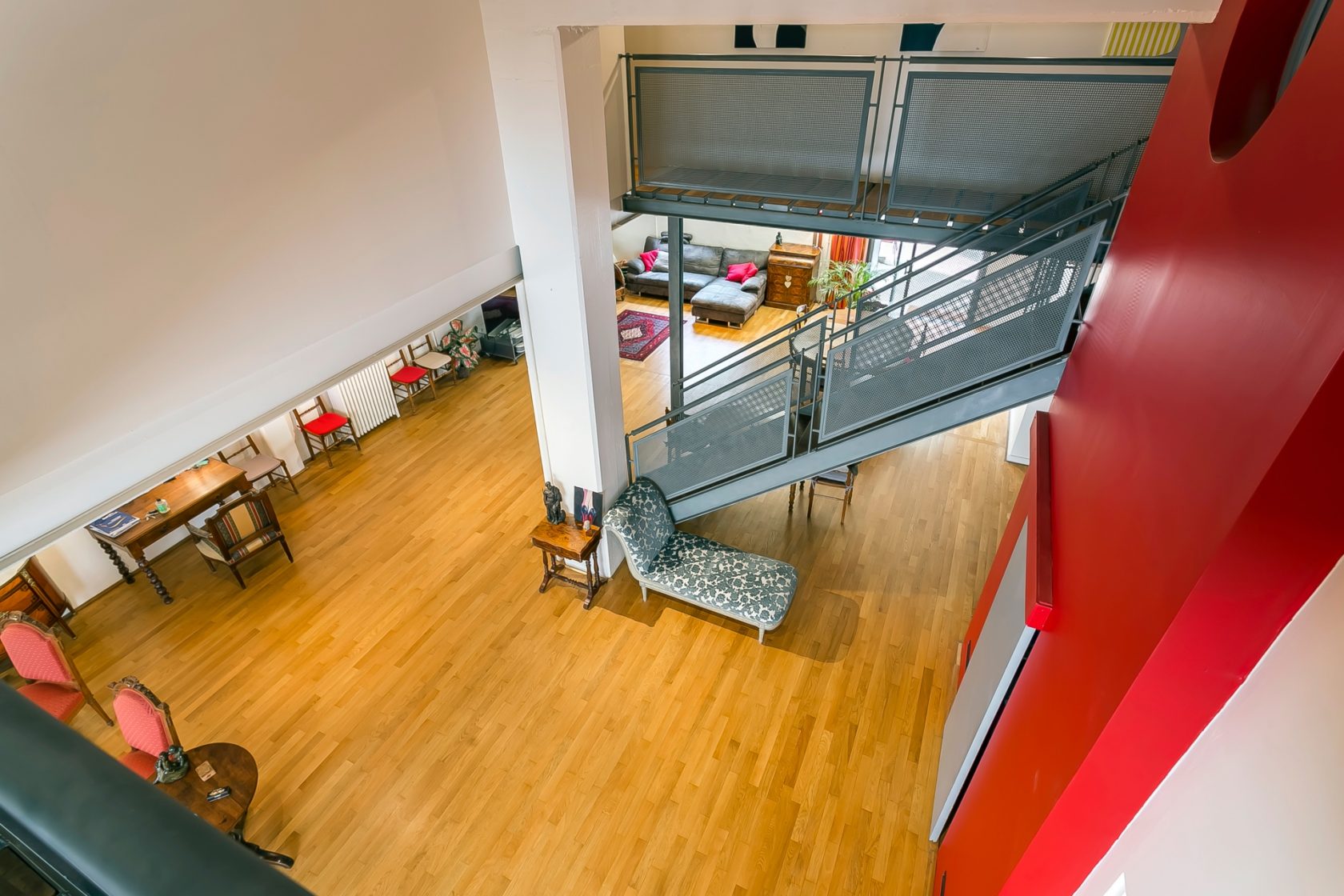 Loft avec extérieur dans une ancienne imprimerie