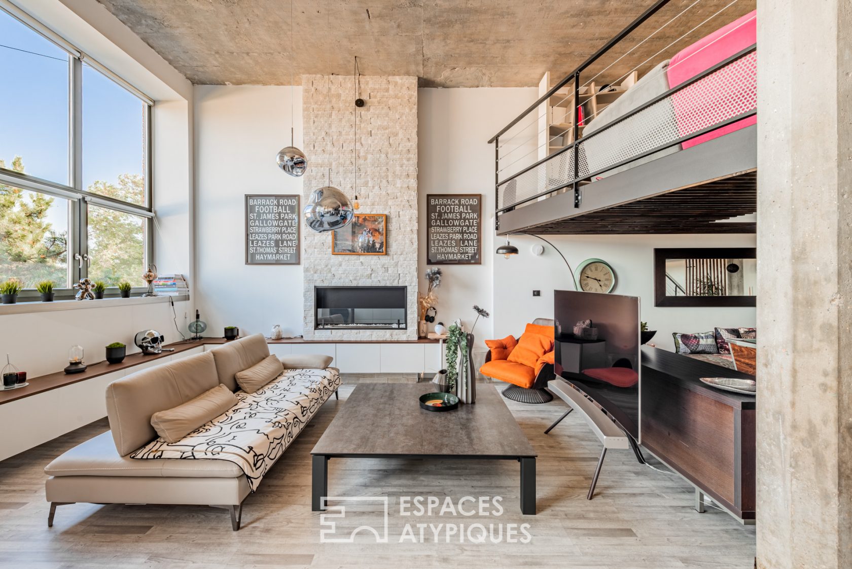 Loft with character in a building steeped in history