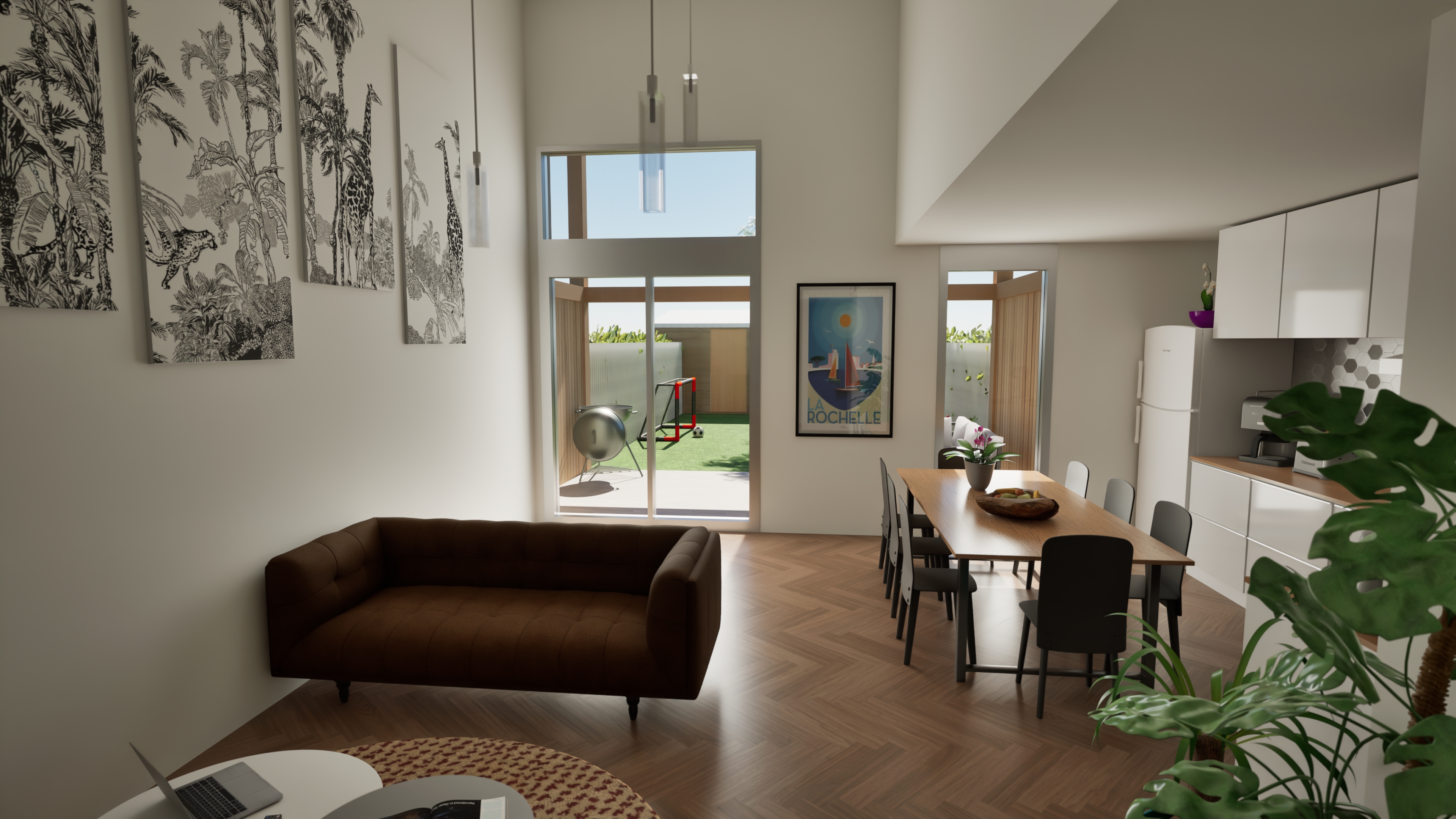 Duplex contemporain avec Jardin