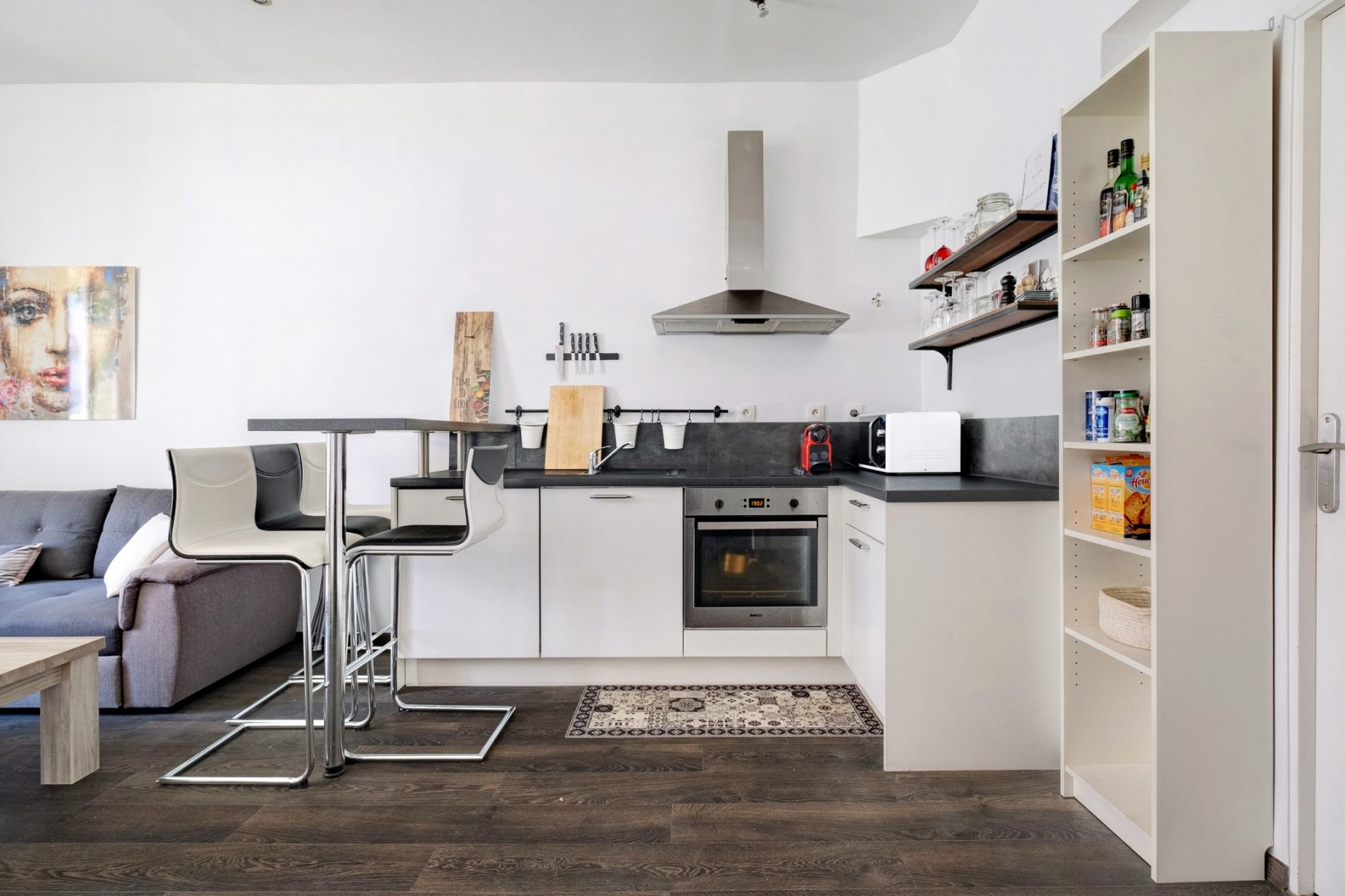 Old renovated in a bourgeois house