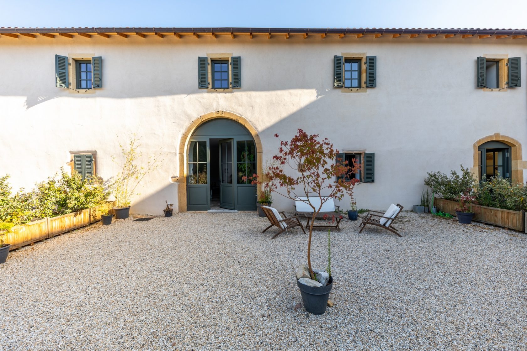 Renovated apartment in the outbuildings of a castle