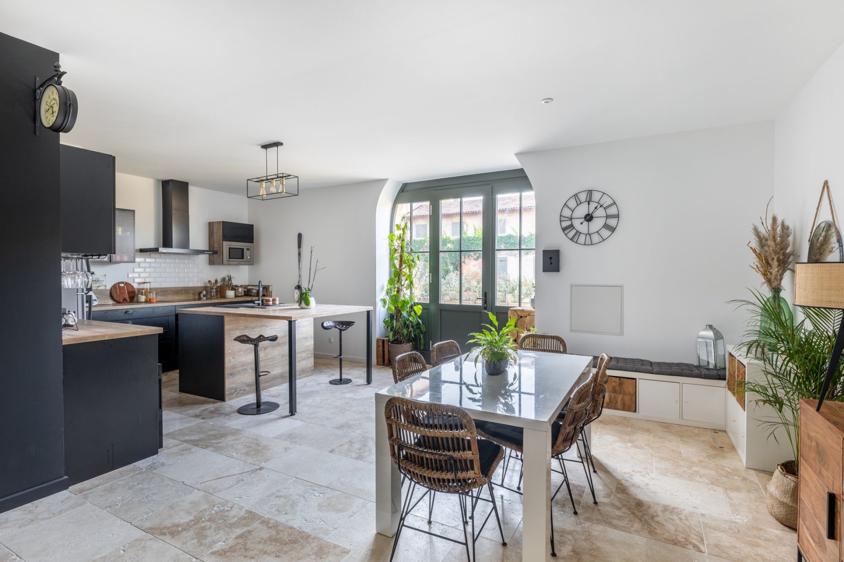 Renovated apartment in the outbuildings of a castle