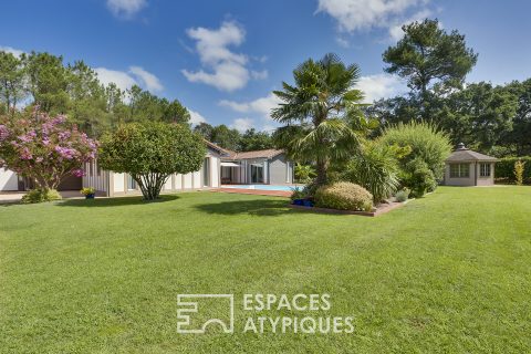 The californian house with “landaise” architecture