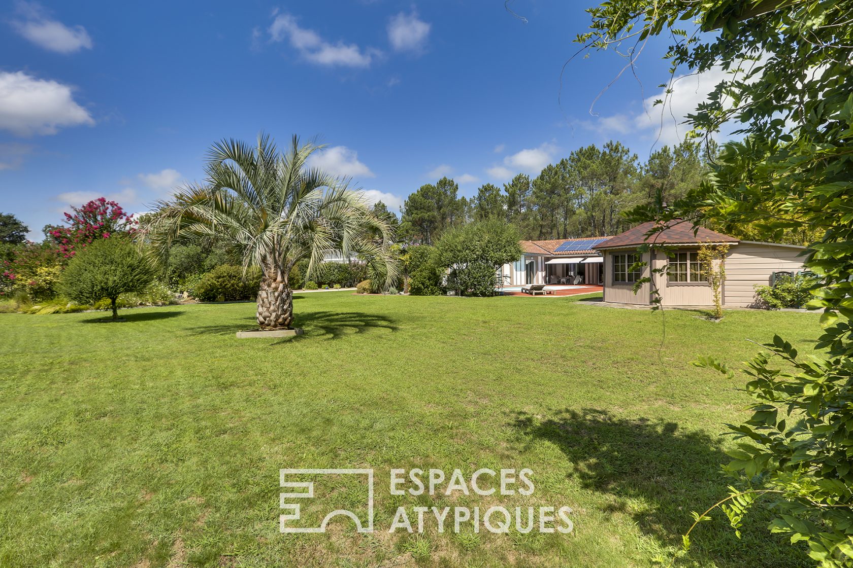 La villa éco-responsable vue forêt