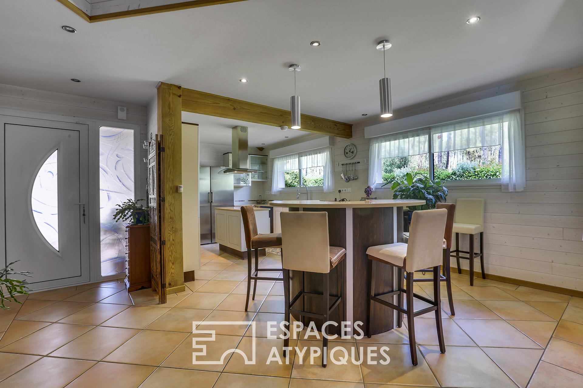 La villa éco-responsable vue forêt
