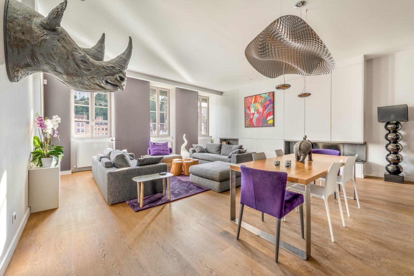 Rénovation contemporaine avec vue Saône
