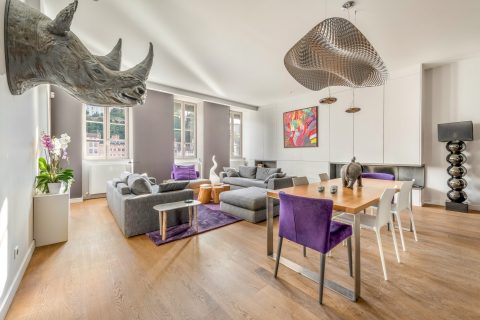 Rénovation contemporaine avec vue Saône