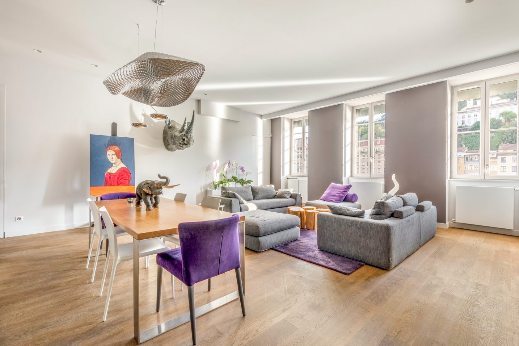 Rénovation contemporaine avec vue Saône