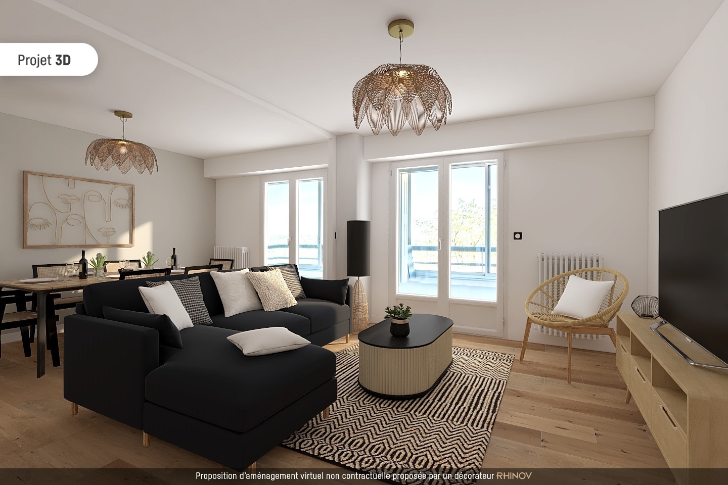 Appartement avec balcon et vue panoramique