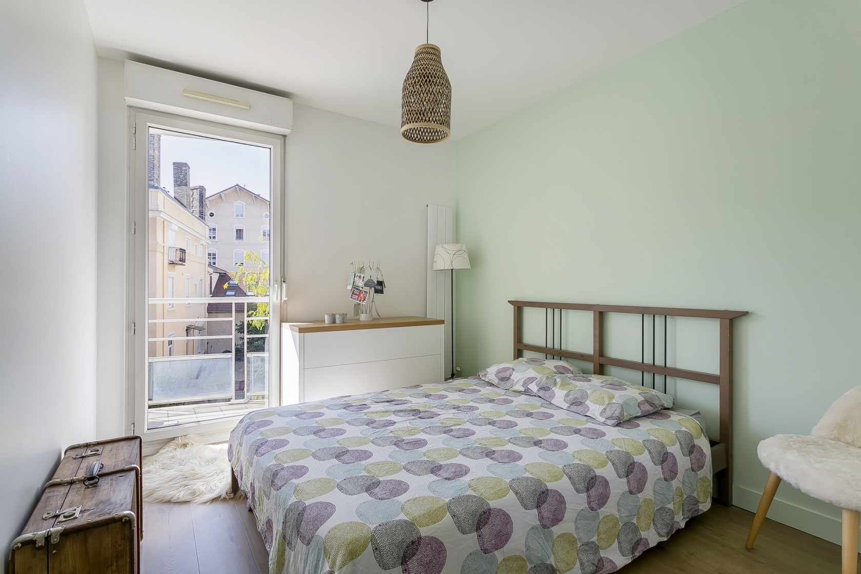 Renovated apartment with balcony