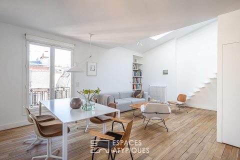 Contemporary top floor in the Haut Marais