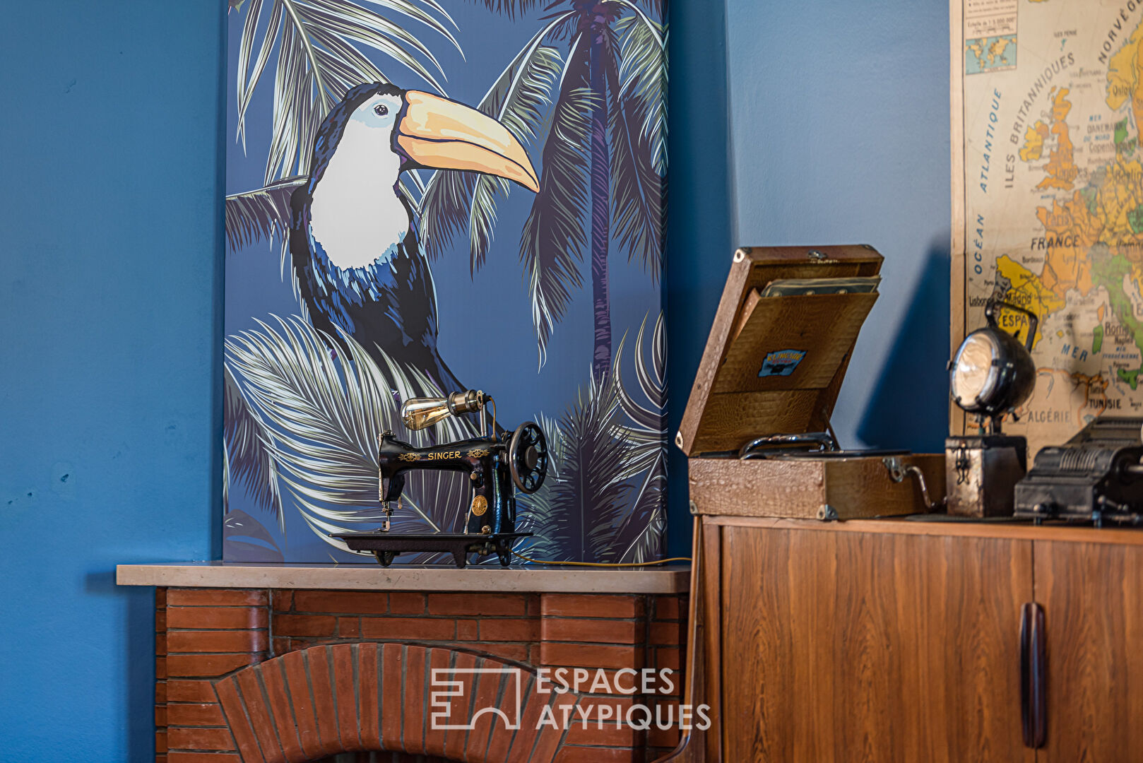 Charming renovated townhouse with swimming pool and large garden