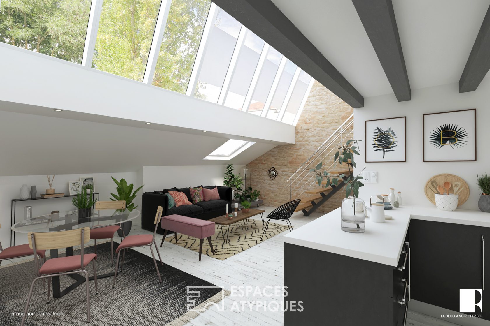 Duplex loft in a former artist’s studio