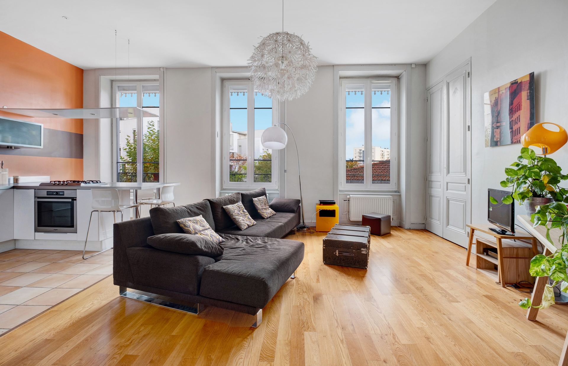Apartment with open view and shared garden