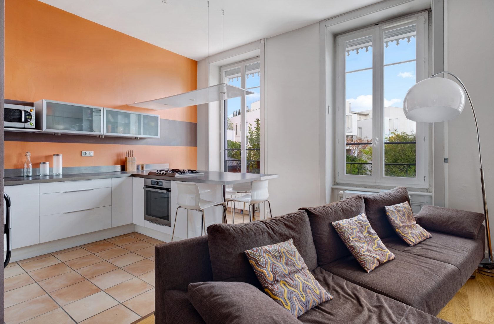 Apartment with open view and shared garden