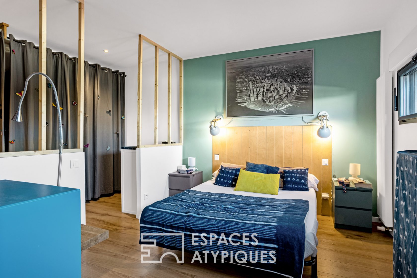 Contemporaine ossature bois, au calme du canal