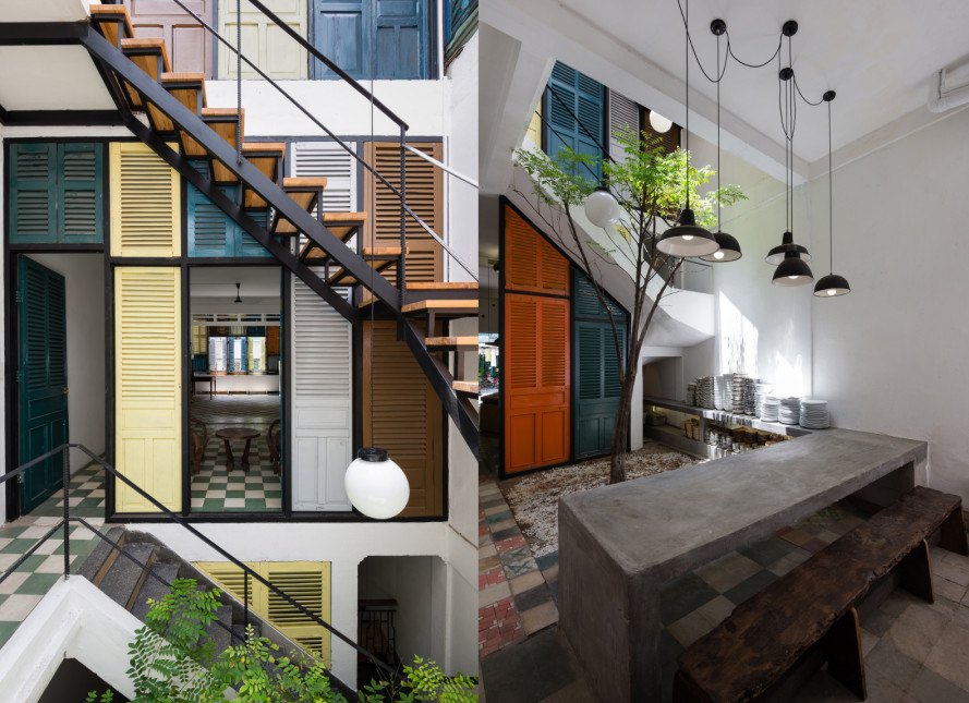 vegan house vietnamn interieur block architects espaces atypiques mix match materiaux recycles a saigon ho chi minh