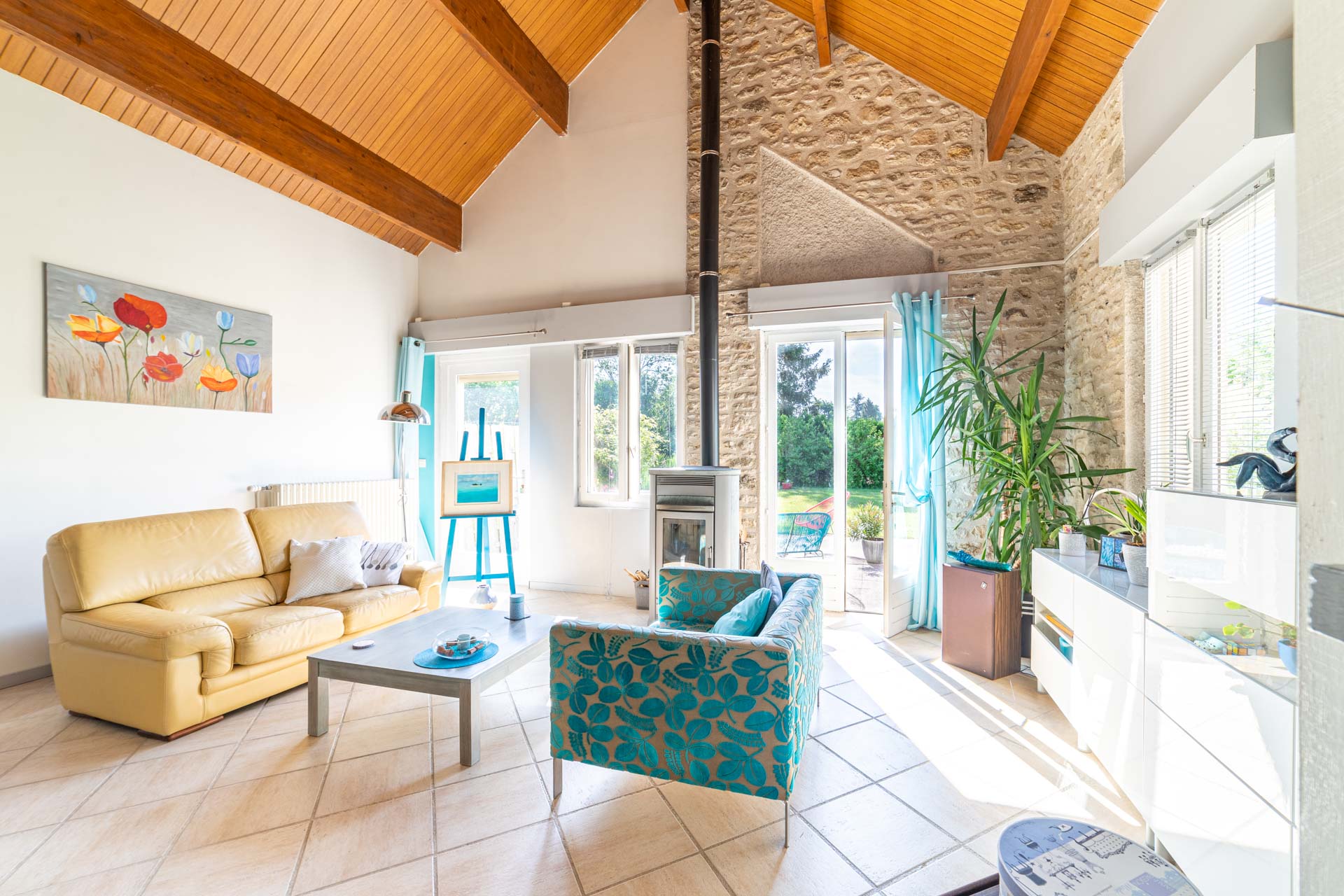 Former village hall transformed into a pleasant single-storey house