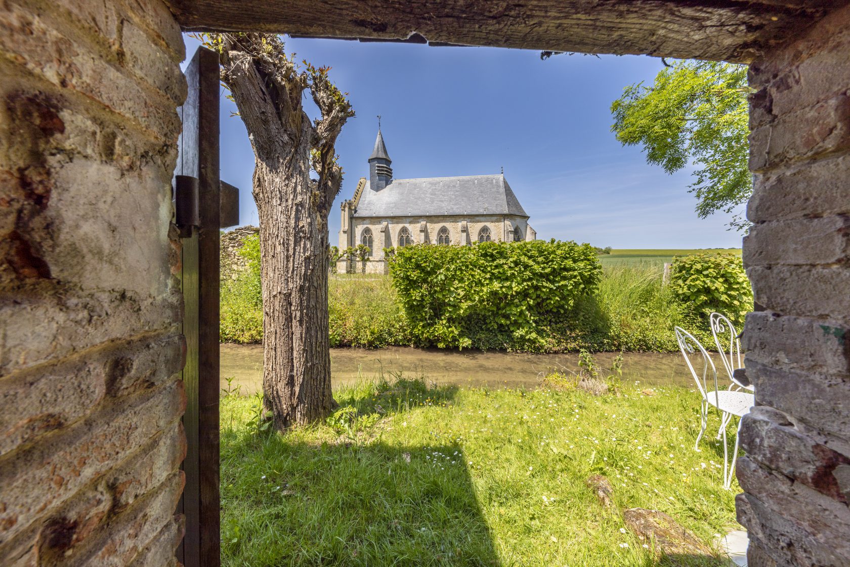 Half-timbered mansion with heated swimming pool