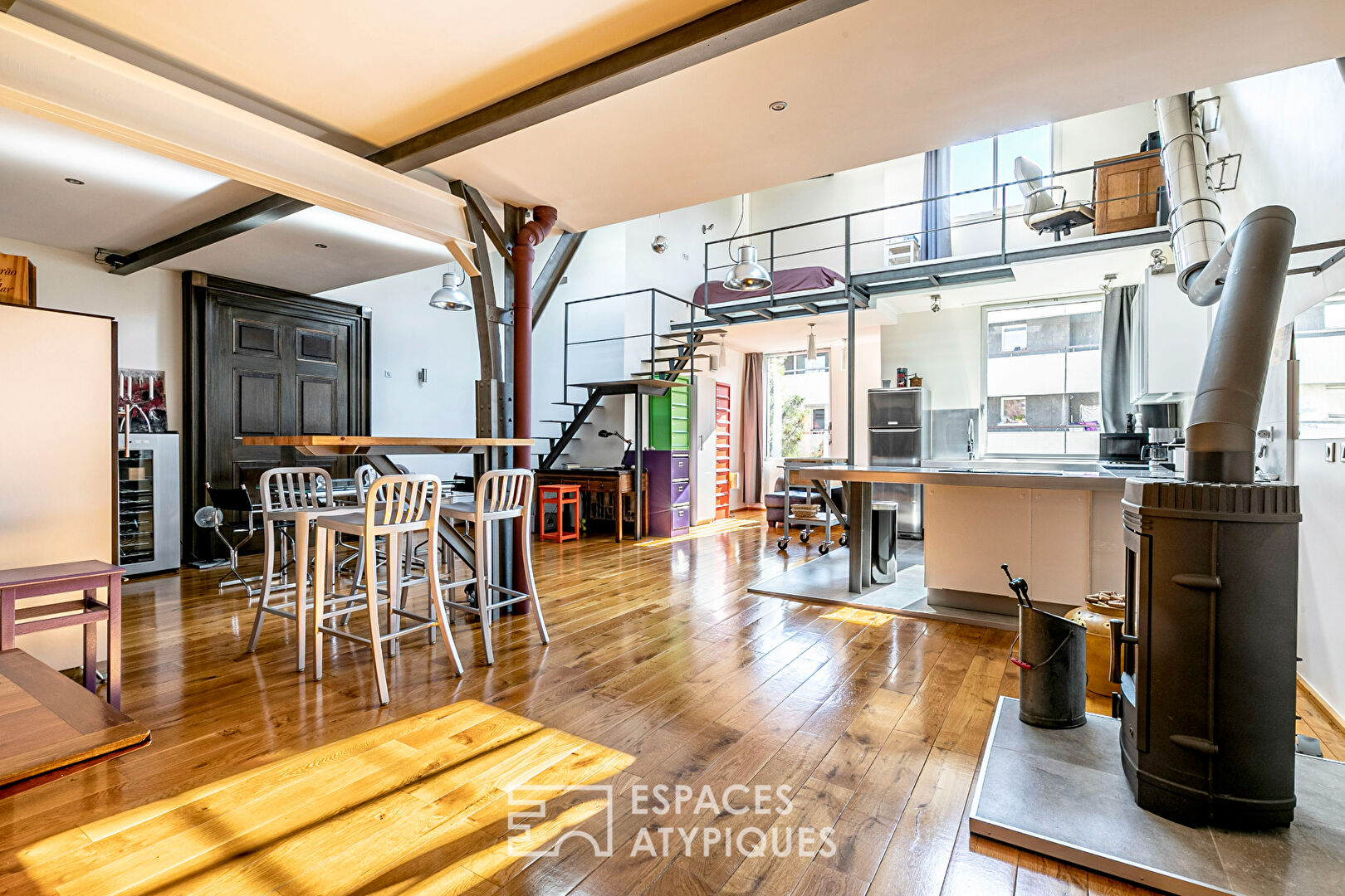 Loft d’architecte en dernier étage