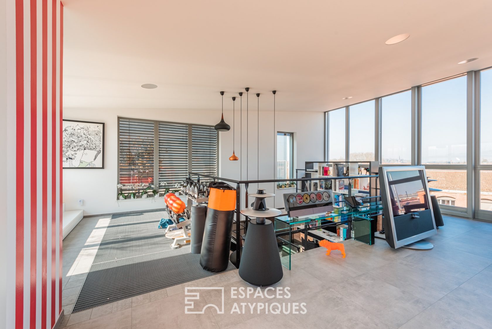Authentique loft et sa terrasse sur les toits
