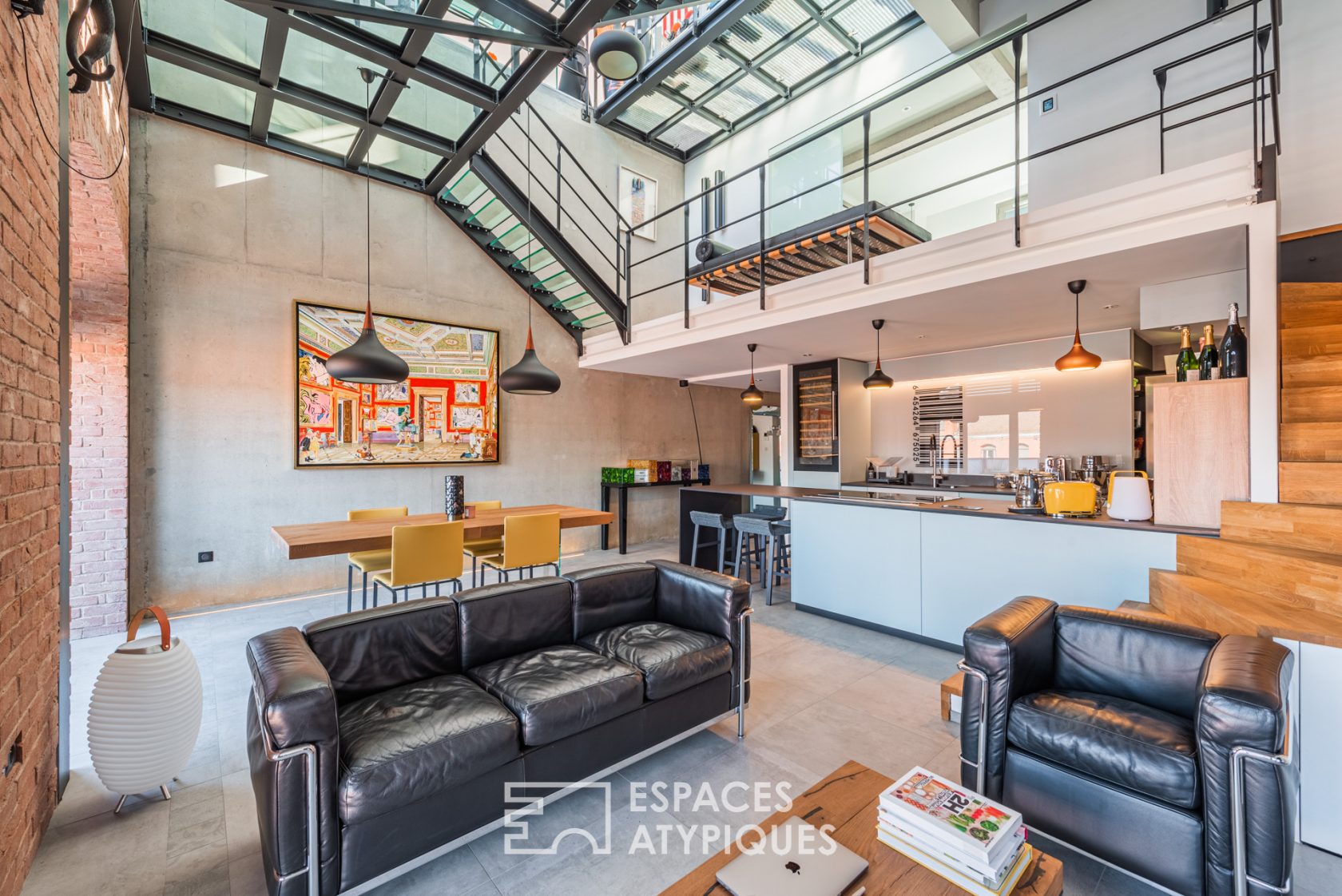 Authentique loft et sa terrasse sur les toits