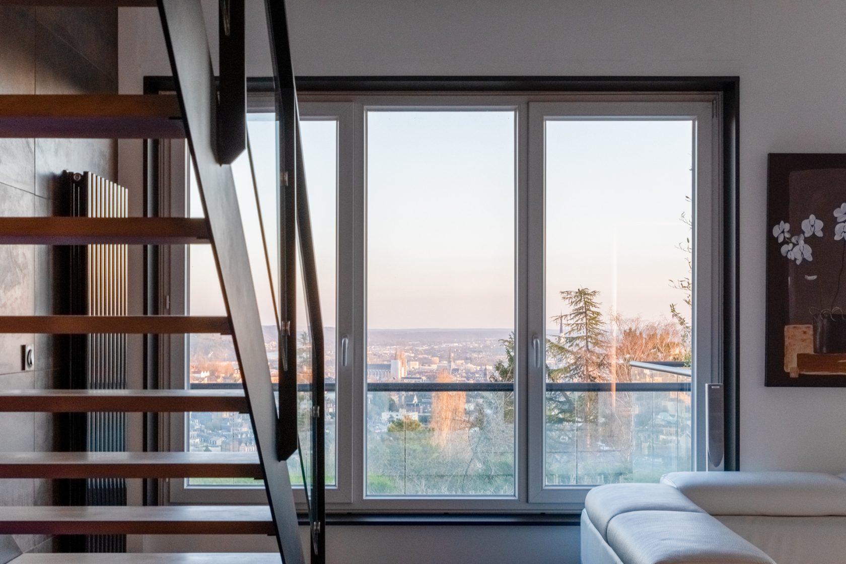 Maison d’architecte des années 70 avec vue panoramique sur Rouen