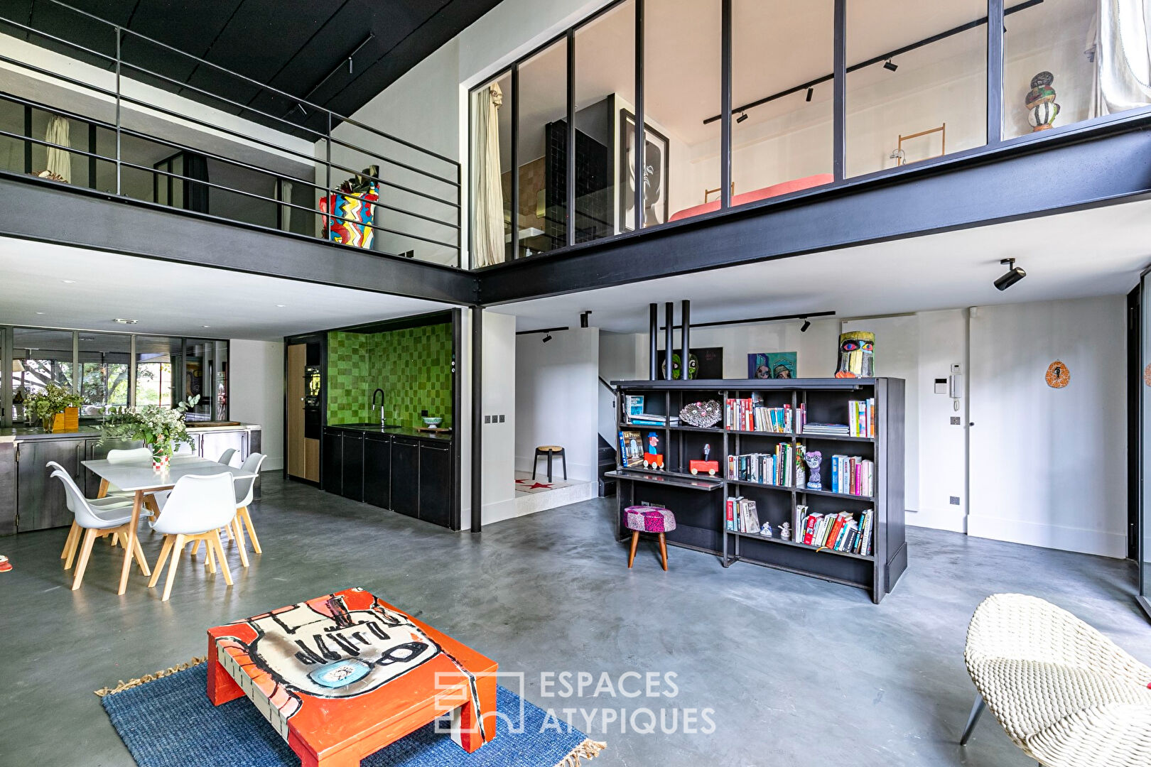 Loft Arty en duplex avec jardin partagé