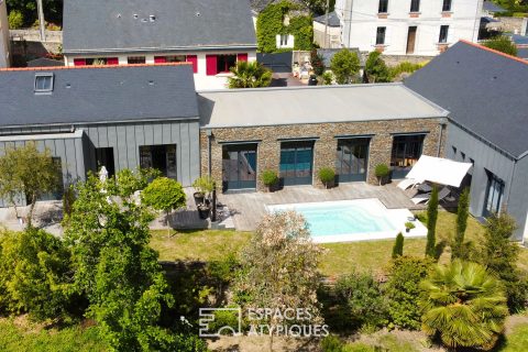 Chaleureuse contemporaine avec piscine