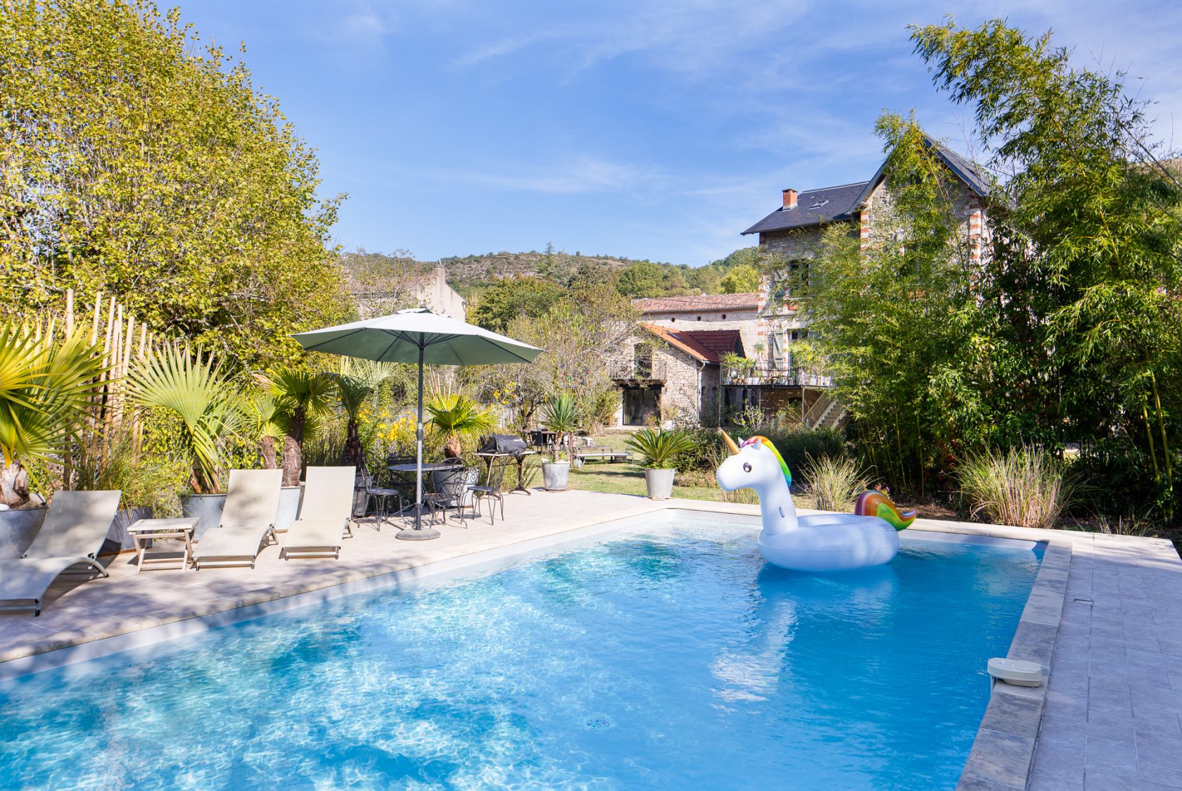 Character house, gîte and swimming pool close to the heart of the town