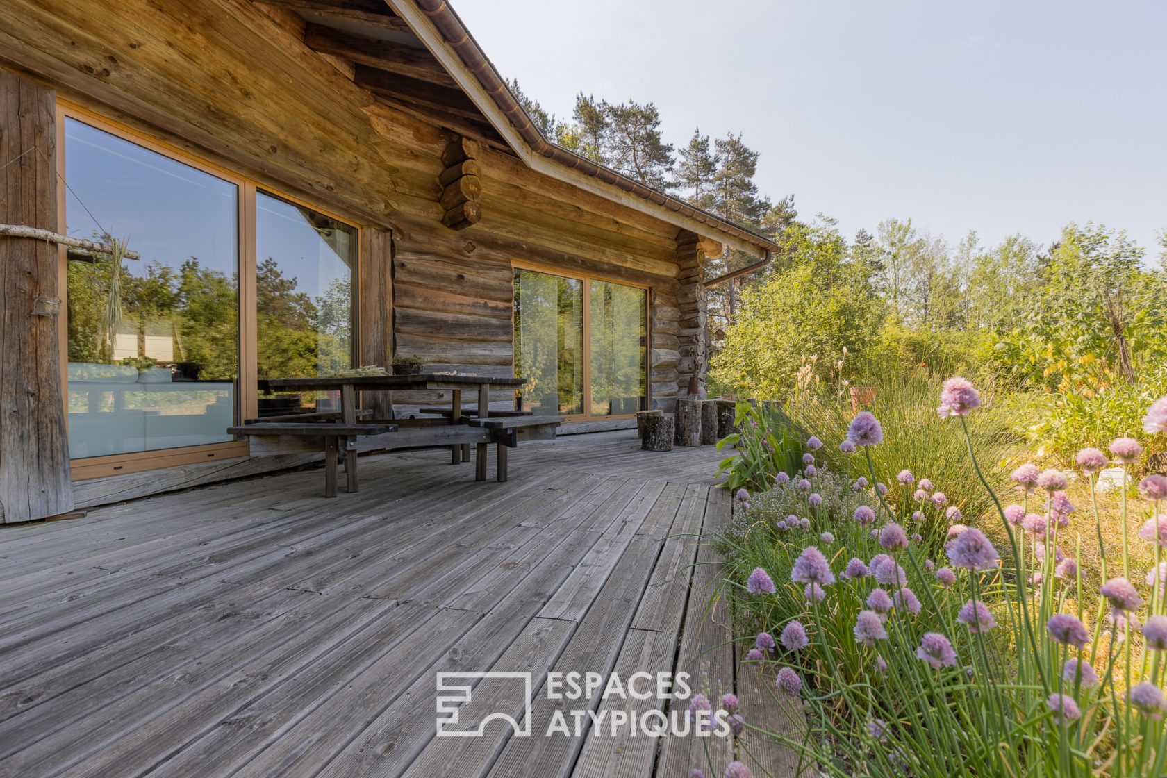 Chalet canadien en pleine forêt